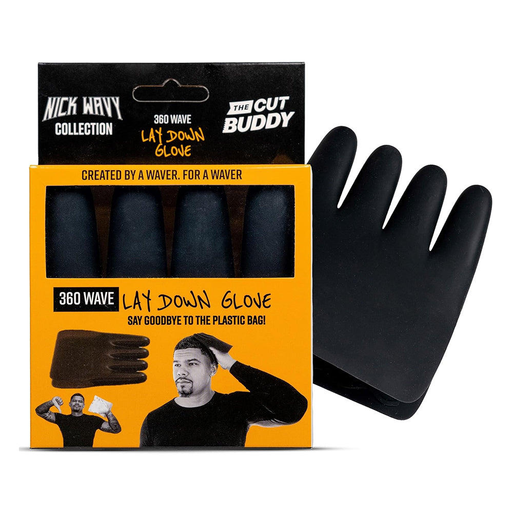 The Cut Buddy Nick Wavy Collection 360 Wave Lay Down Glove for Smoothing Hair and Reducing Frizz 1Ea